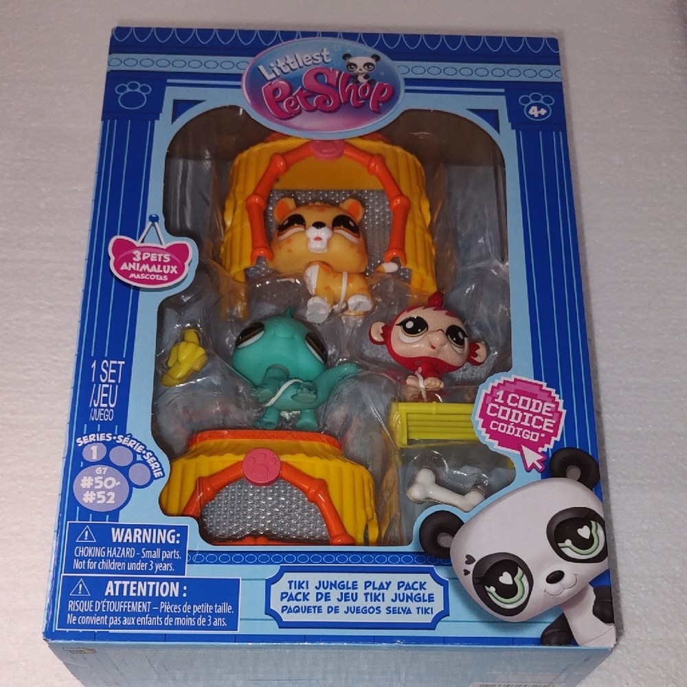 Littlest Pet Shop Orange and Yellow Dolls & Accessories Set G7 #50-#52